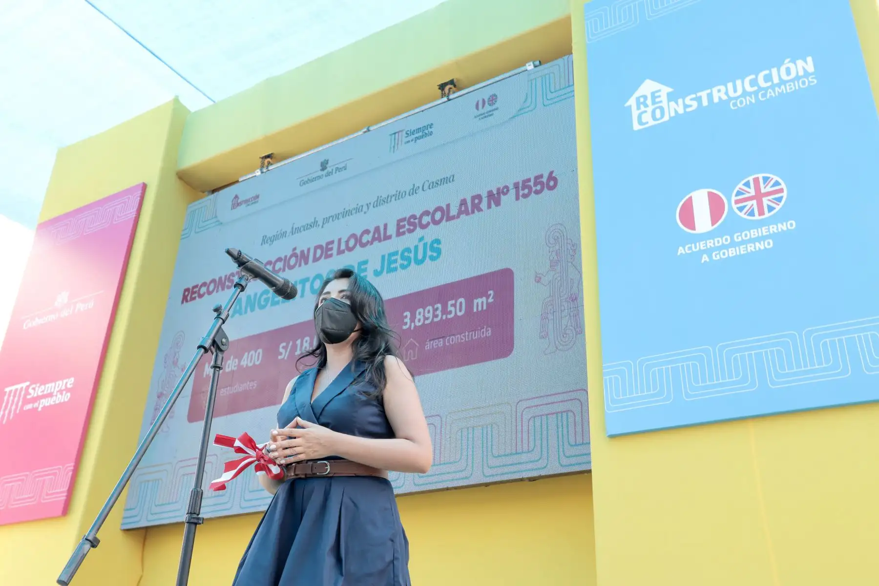 La Institución Educativa N° 1556 Angelitos de Jesús tuvo una inversión de más de S/ 18 millones el cual consta de drenaje pluvial, centro perimétrico, muros de contención, veredas y puerta de ingreso. Foto: ARCC