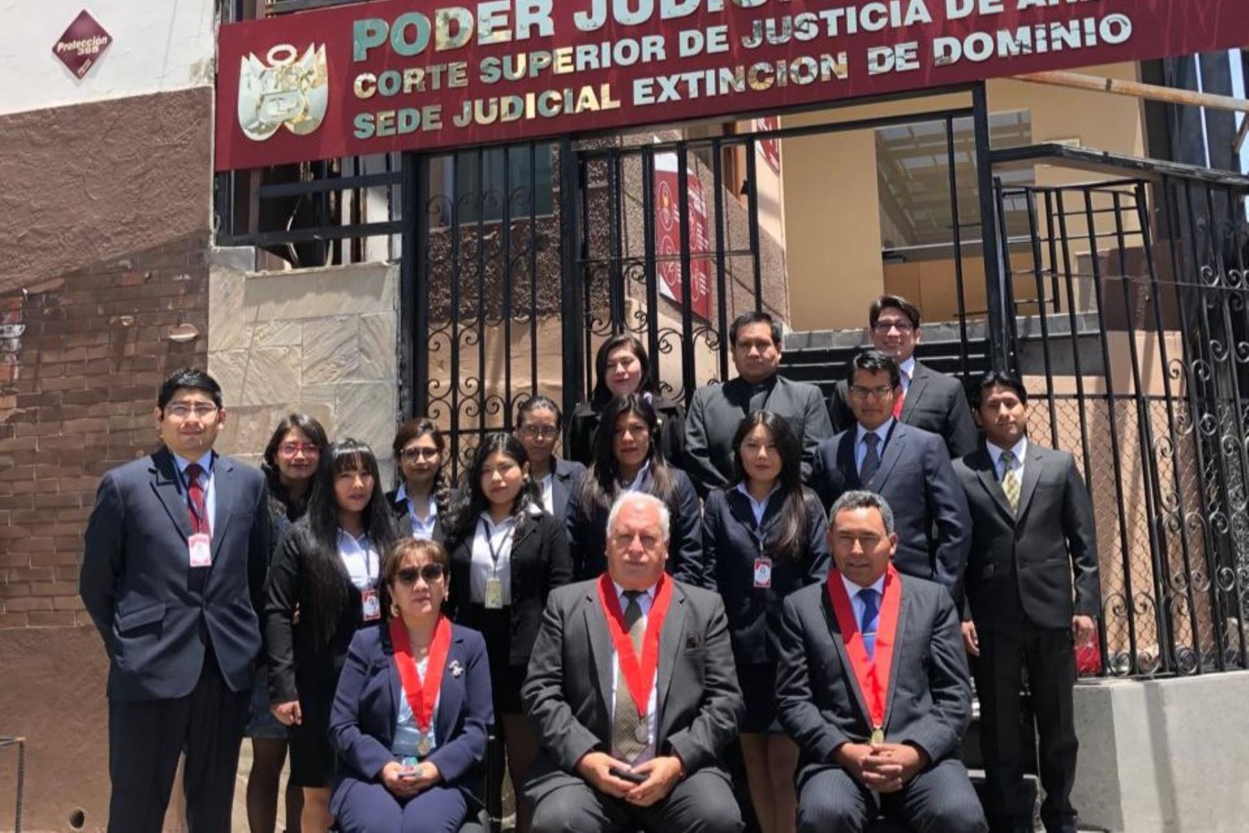 Equipo de la sala superior especializada en extinción de dominio en Arequipa. Foto: Poder Judicial/Difusión.