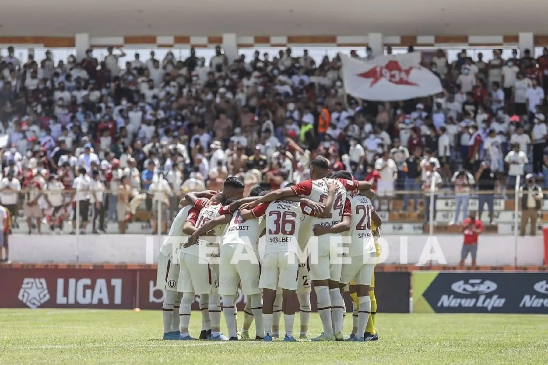 Universitario de Deportes y Carlos Stein se enfrentan en Lambayeque por la fecha 3 de la Liga 1, en Lambayeque. Foto: Itea Media