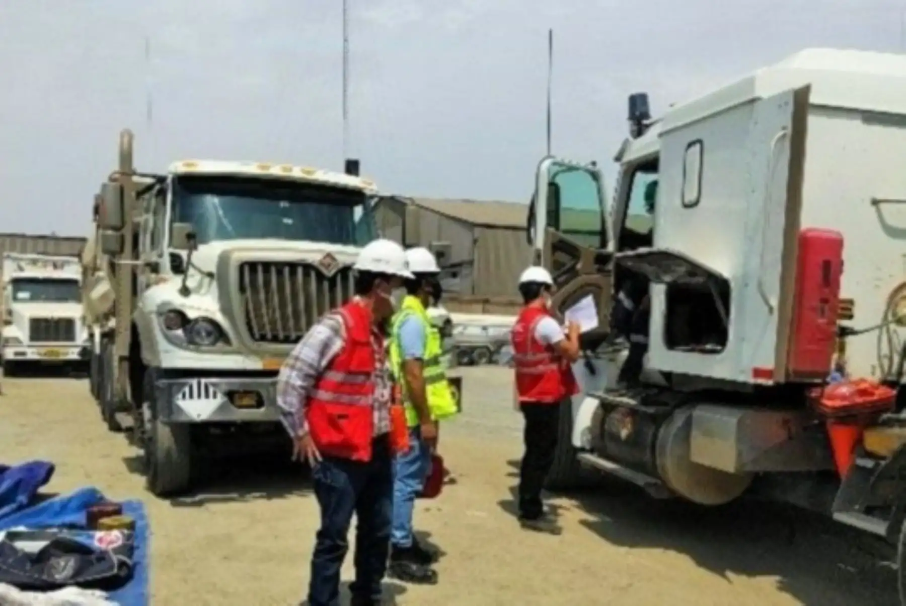 Inspección del MTC a empresas de transportes de materiales y residuos peligrosos. Foto: Cortesía.