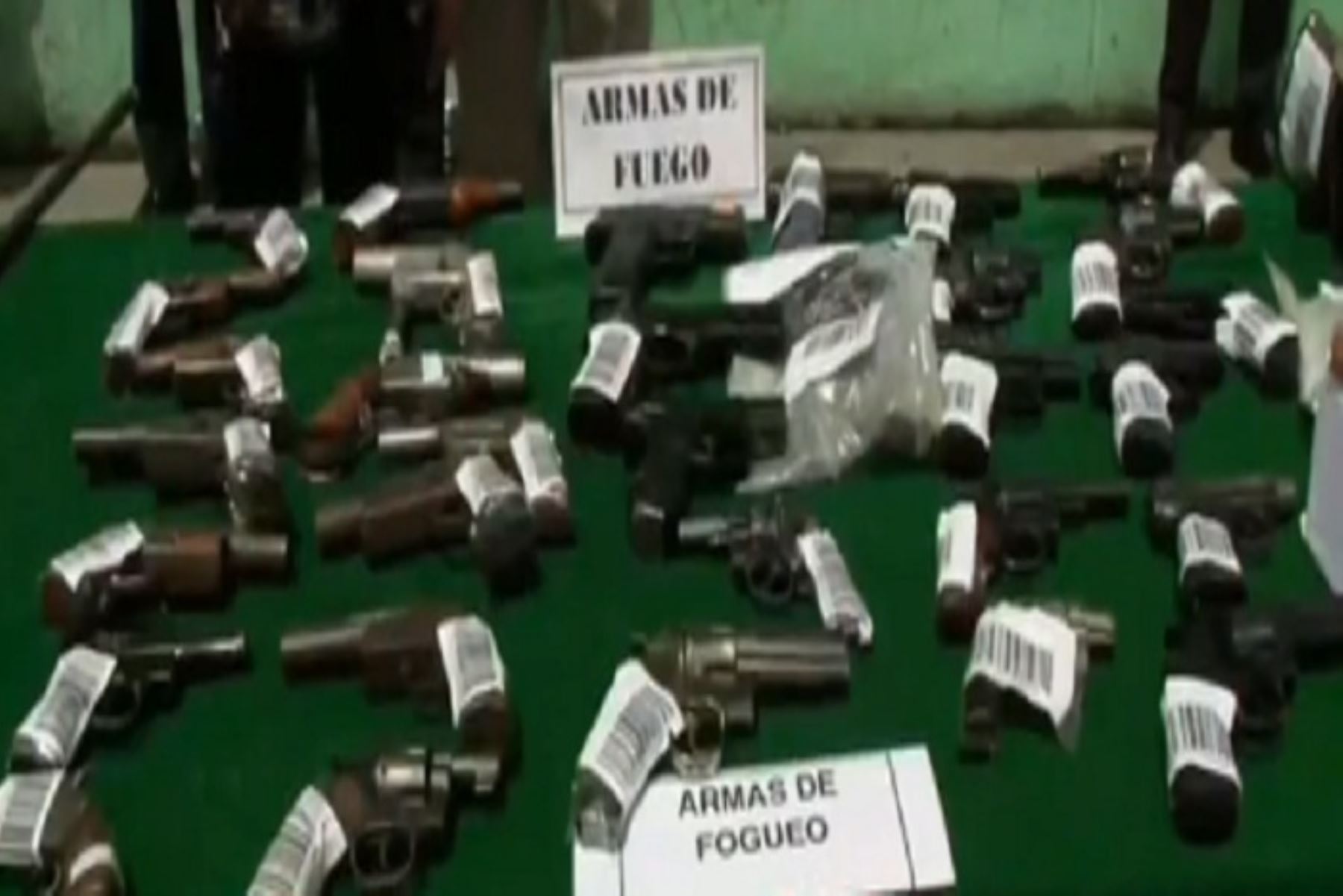 Cajamarca: PNP decomisa armas, dinamita y droga en recientes operativos