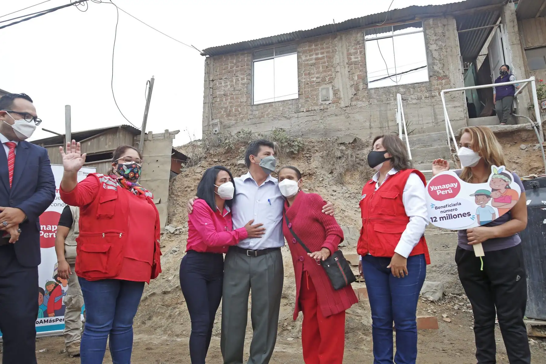Presidente Castillo participa en la entrega del subsidio económico Yanapay a la beneficiaria número 12 millones.
Foto: ANDINA/ Prensa Presidencia