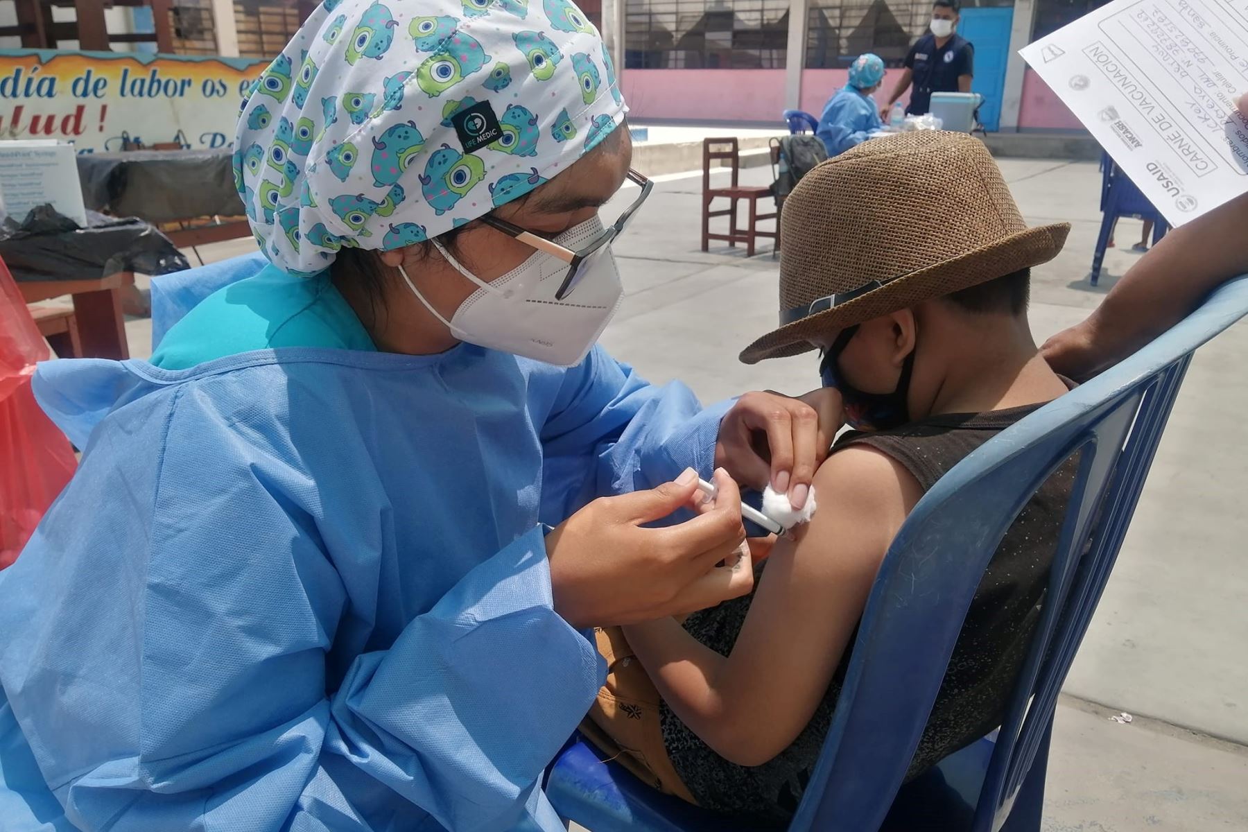 Avanza la vacunación de niños en la región Áncash. Foto: ANDINA/difusión.