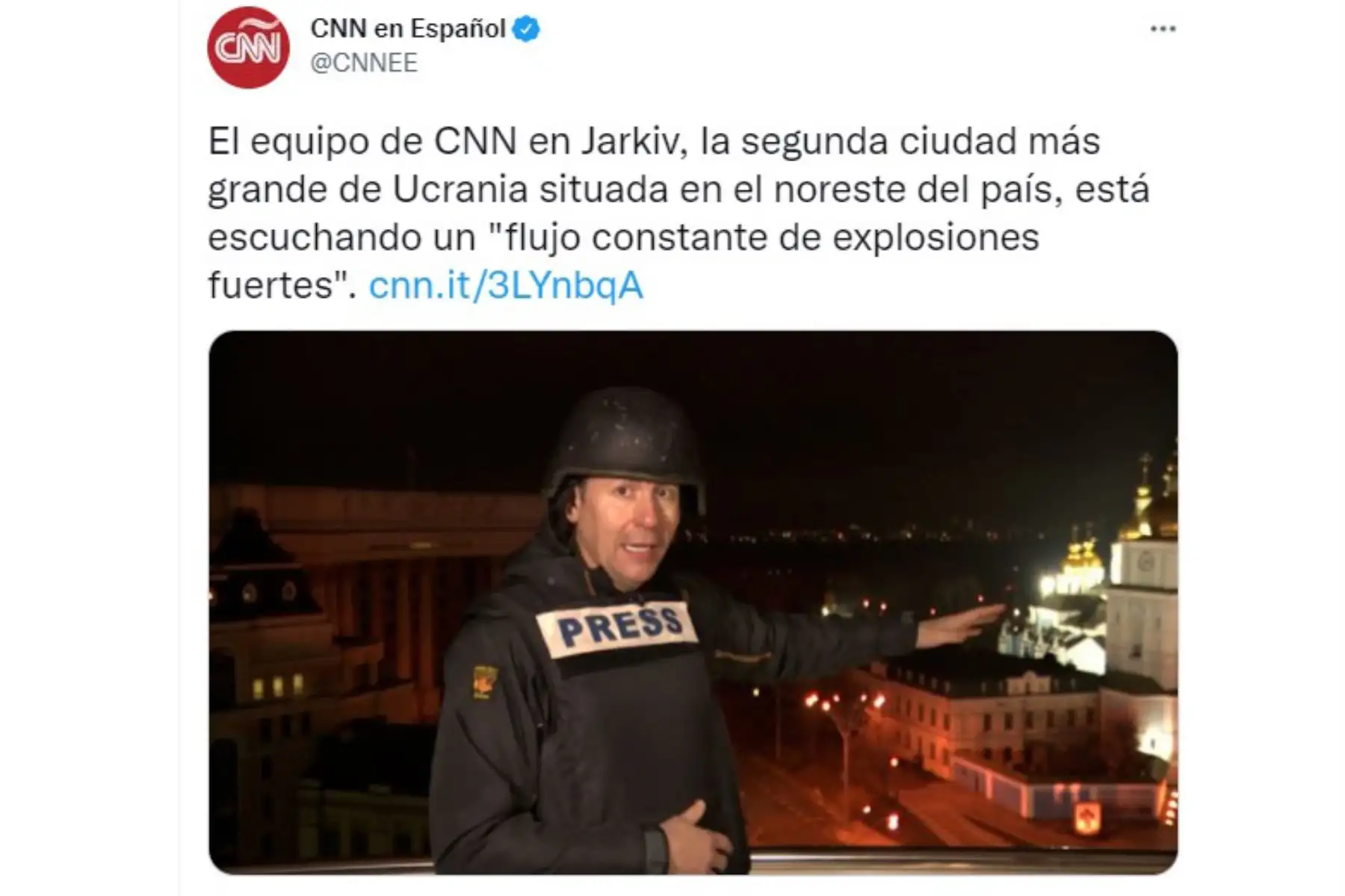 Portada de CNN en español. IInforma  el  anunció del presidente ruso Vladimir Putin sobre una operación militar en Ucrania para defender a los separatistas en el este del país.
Foto: Internet