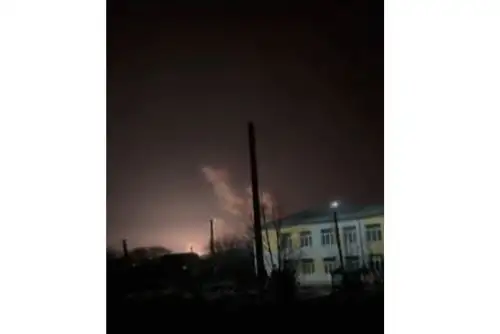 Explosiones en Ucrania. Foto: Captura Tv