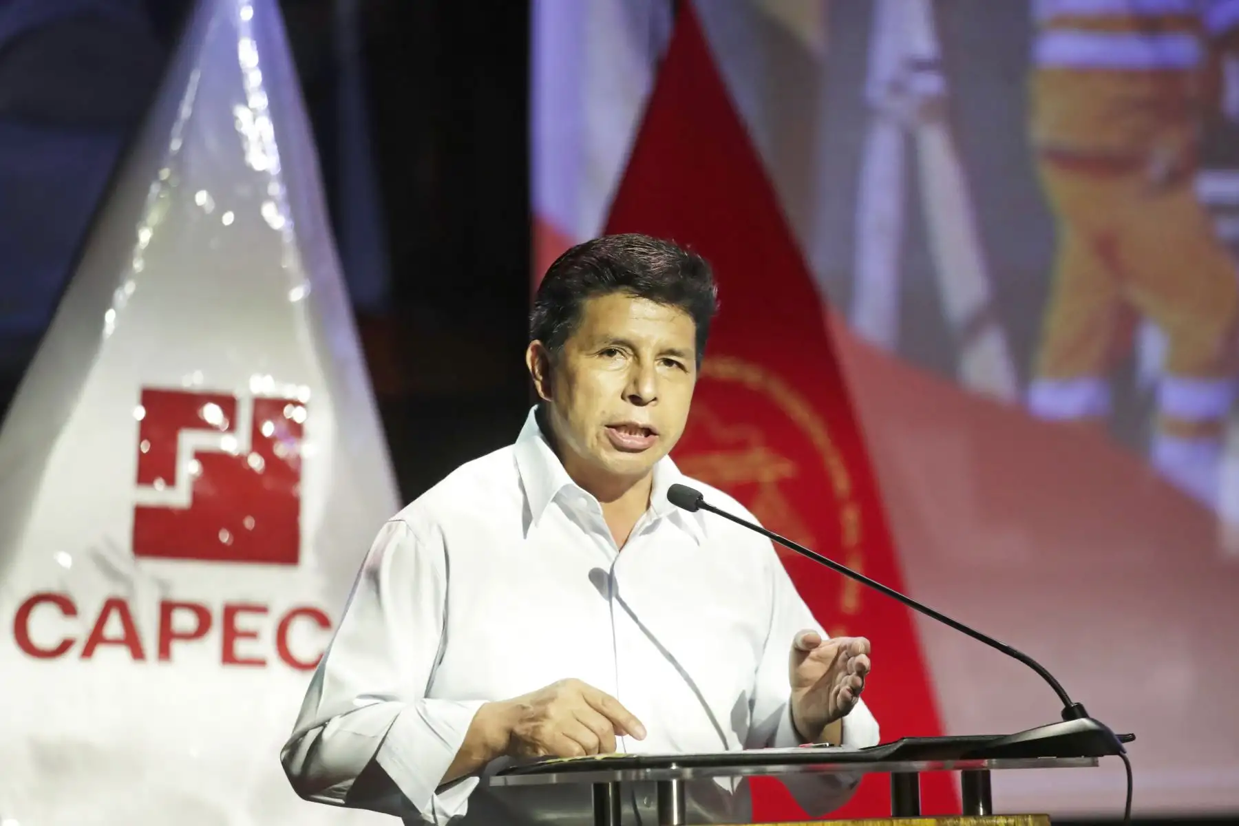 Presidente Castillo participa en la clausura del foro "De la reactivación a la modernización del sector Construcción". Foto: ANDINA/Prensa Presidencia