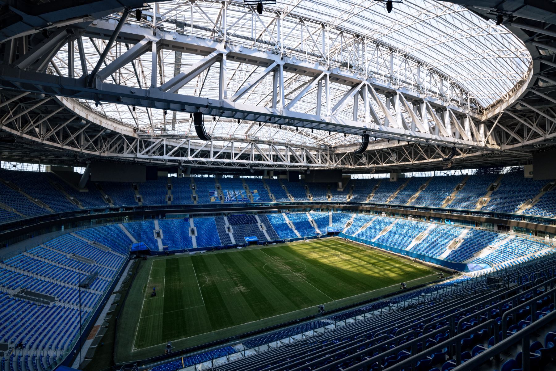 Vista general del estadio Krestovsky en San Petesburgo, Rusia. Foto: AFP