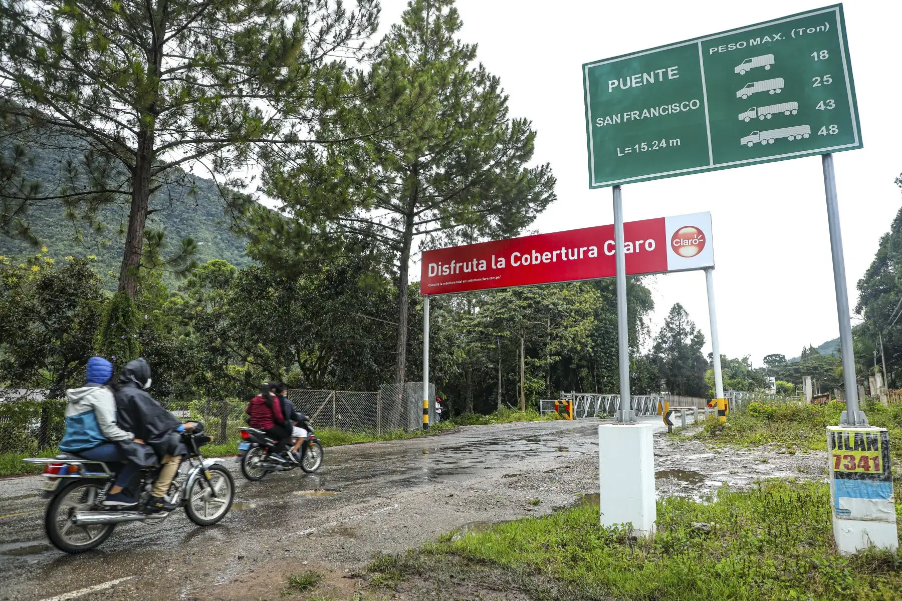 Uno de los cinco puentes modulares inaugurados hoy en Pasco por el ministro Juan Silva. ANDINA/Prensa Presidencia