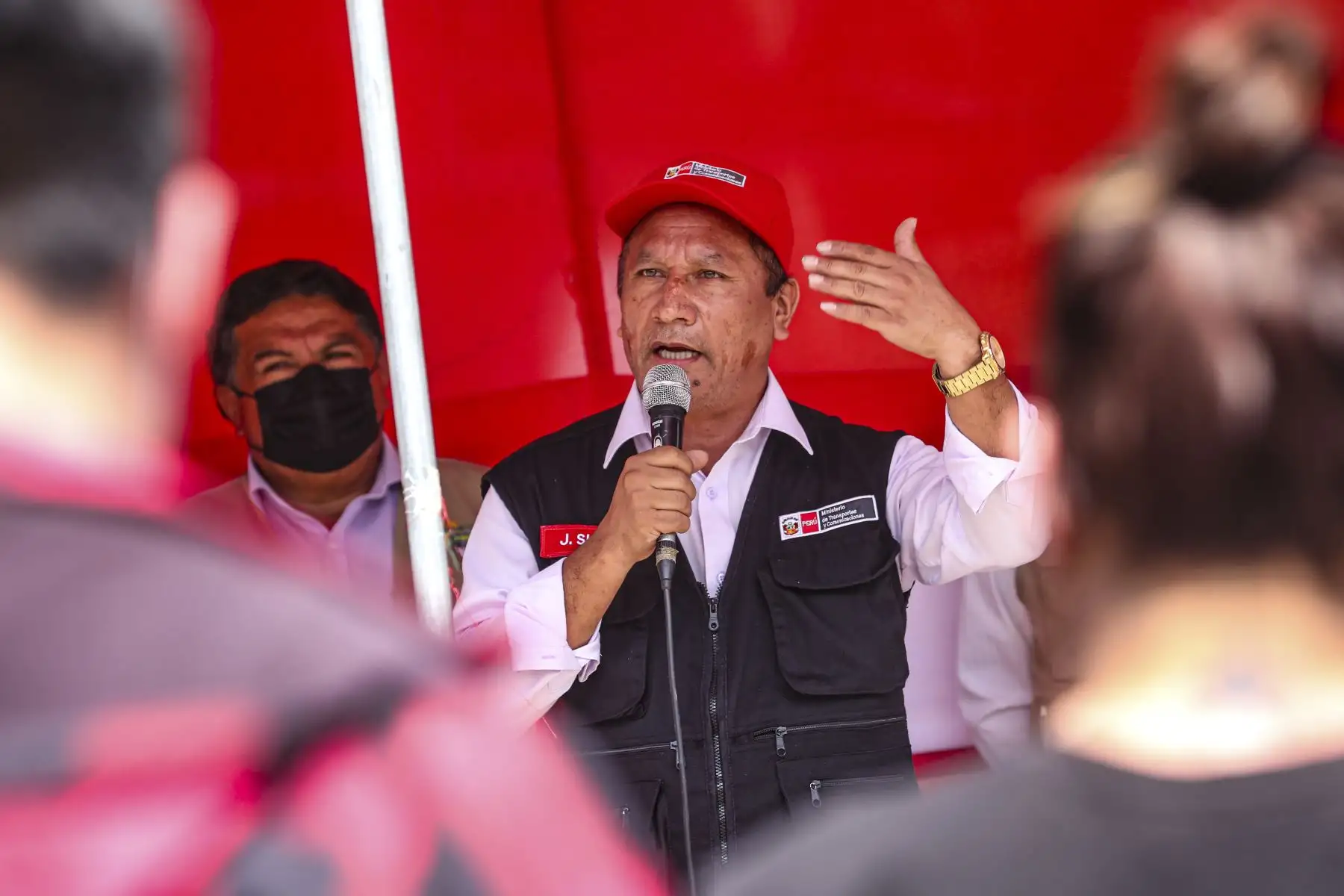 El ministro de Transportes y Comunicaciones, Juan Francisco Silva, inauguró hoy cinco puentes de estructuras metálicas en la provincia de Oxapampa, en el departamento de Pasco. Foto: MTC