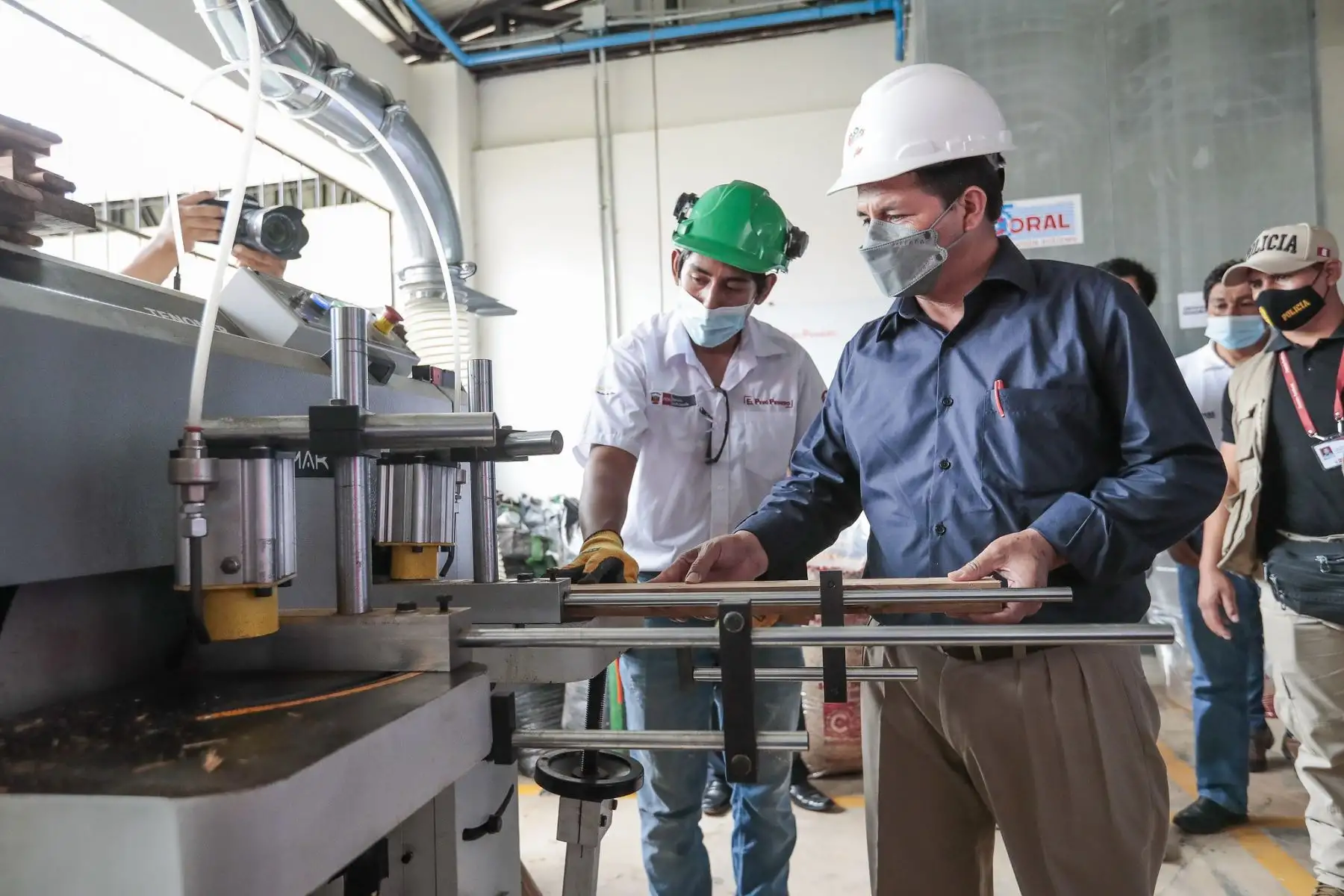 Presidente Pedro Castillo realiza visita al CITE Productivo de Madre de Dios.
Foto: ANDINA/Prensa Presidencia