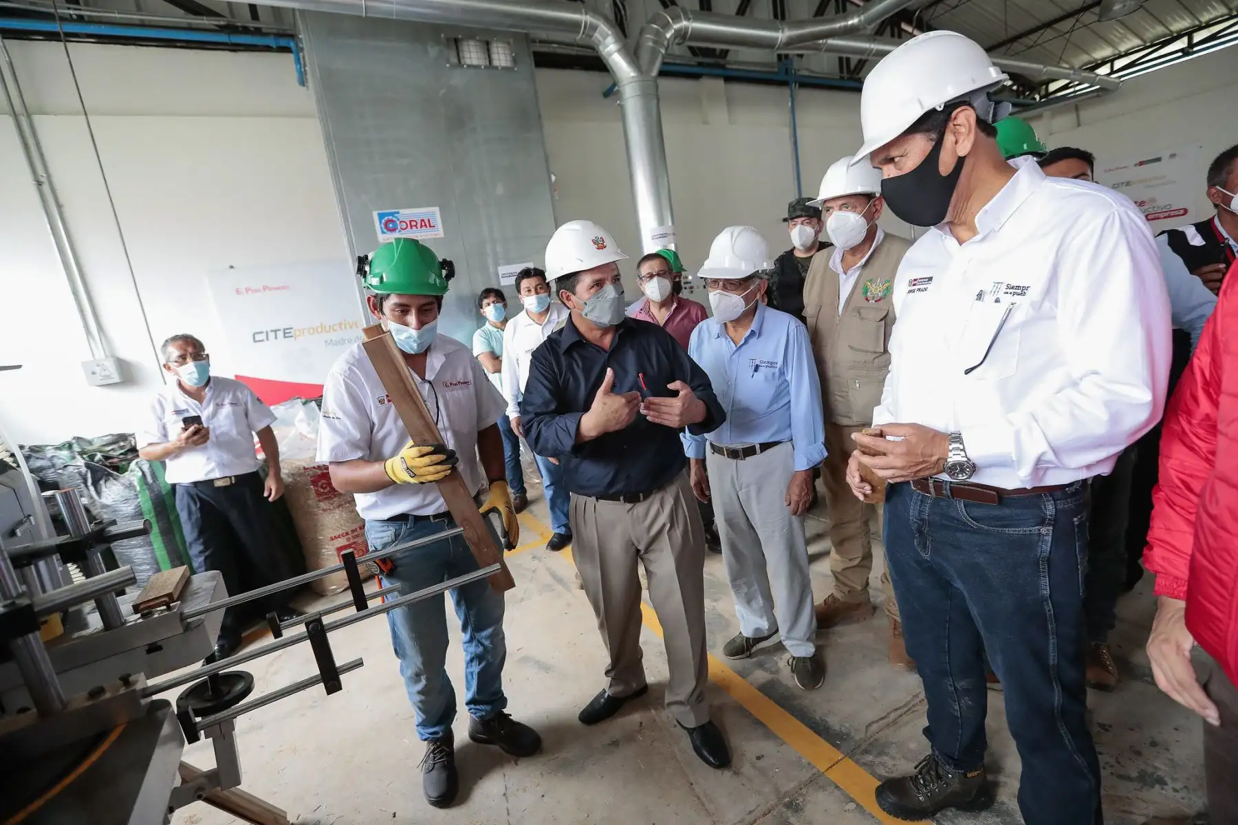 Presidente Pedro Castillo realiza visita al CITE Productivo de Madre de Dios.
Foto: ANDINA/Prensa Presidencia