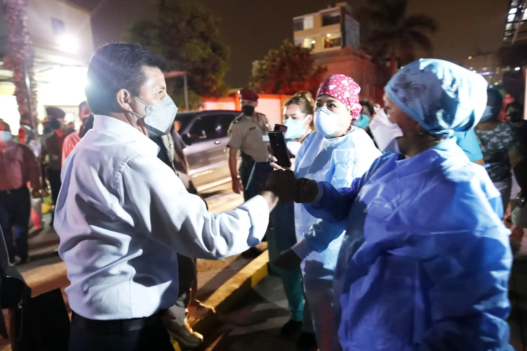 Presidente de la República, Pedro Castillo, realiza visita inopinada al Hospital Arzobispo Loayza
Foto: ANDINA/Prensa Presidencia