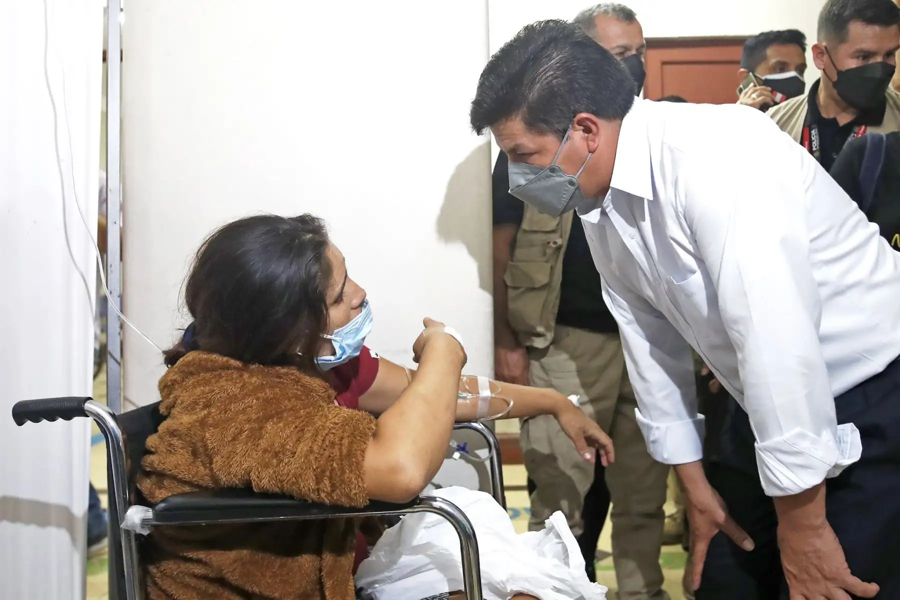 Presidente de la República, Pedro Castillo, realiza visita inopinada al Hospital Arzobispo Loayza
Foto: ANDINA/Prensa Presidencia