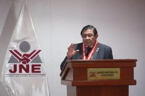 Jorge Luis Salas, presidente del JNE. ANDINA/Difusión