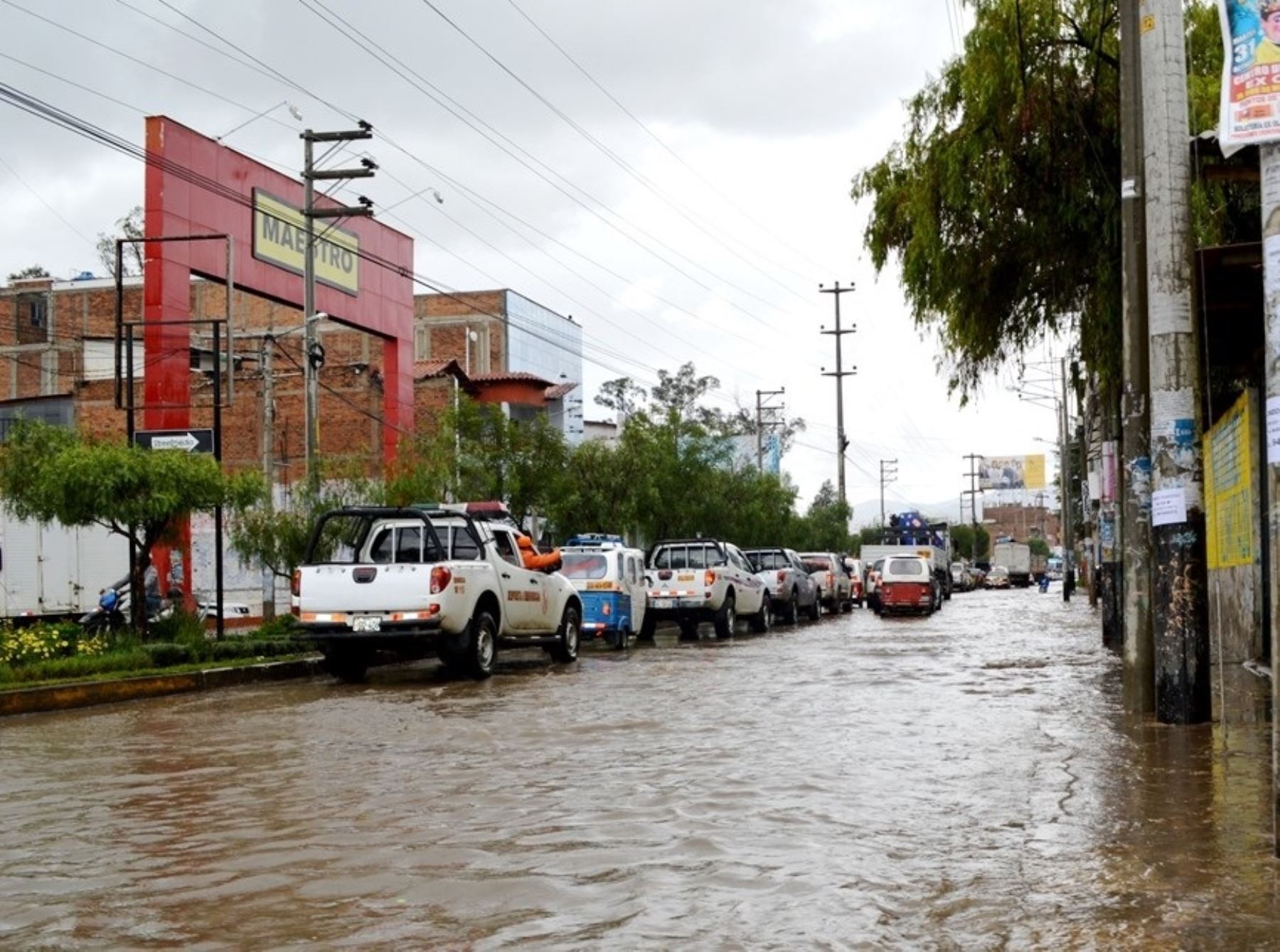 La región Cajamarca registró en febrero un exceso de lluvia de más del 65 % por encima de lo normal, informó el Senamhi. ANDINA/Difusión