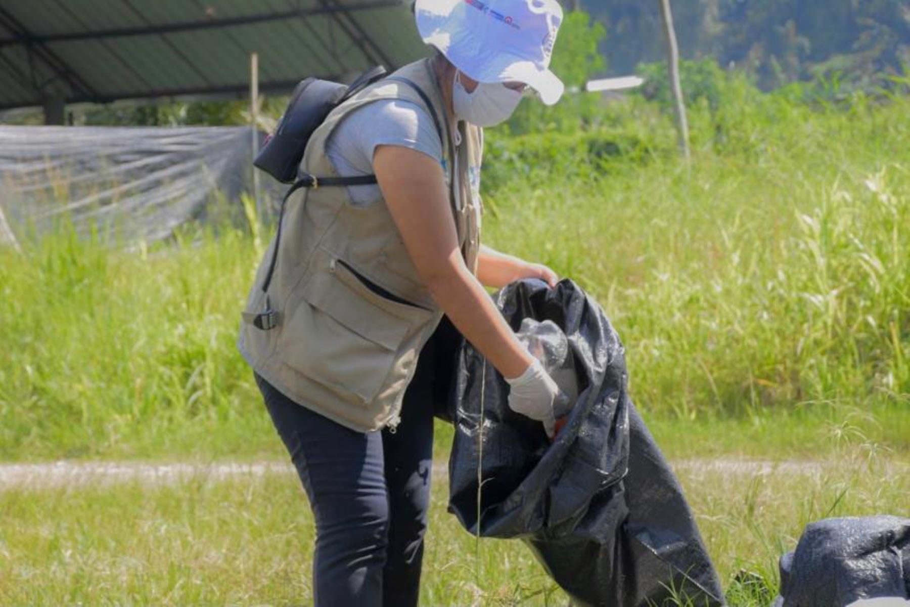 En las primeras jornadas en el distrito de Rupa Rupa, Huánuco, se recolectaron ocho toneladas de criaderos del vector, entre llantas, botellas de plástico, vidrio, baldes y otros. Foto: ANDINA/Minsa