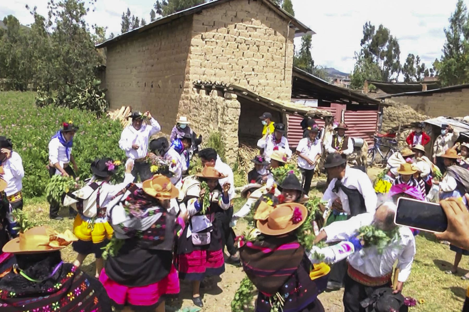 El Takanakuy se efectuó en el barrio San Cristóbal del distrito de Huancán, en la provincia de Huancayo. Foto: ANDINA/Cortesía Pedro Tinoco