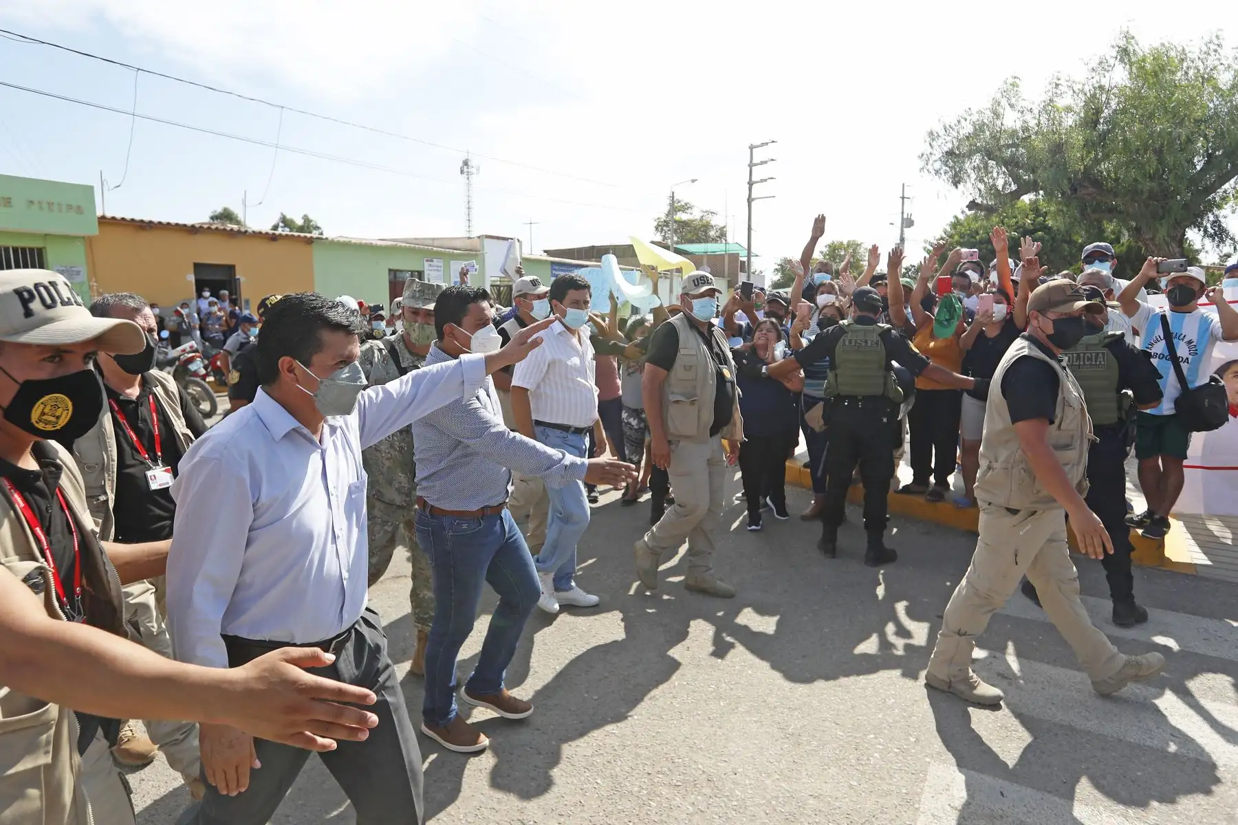 Presidente Pedro Castillo sostiene encuentro con la población del distrito de Pítipo, en Lambayeque.
Foto:ANDINA/Prensa Presidencia