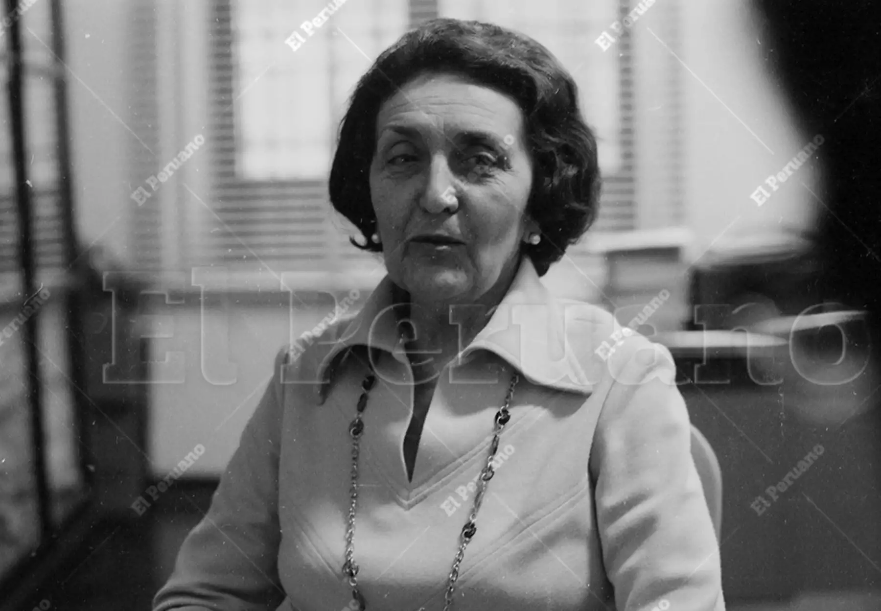 Lima - 24 noviembre 1975 / Entrevista a la historiadora María Rostworowski. Foto: Archivo Histórico de El Peruano