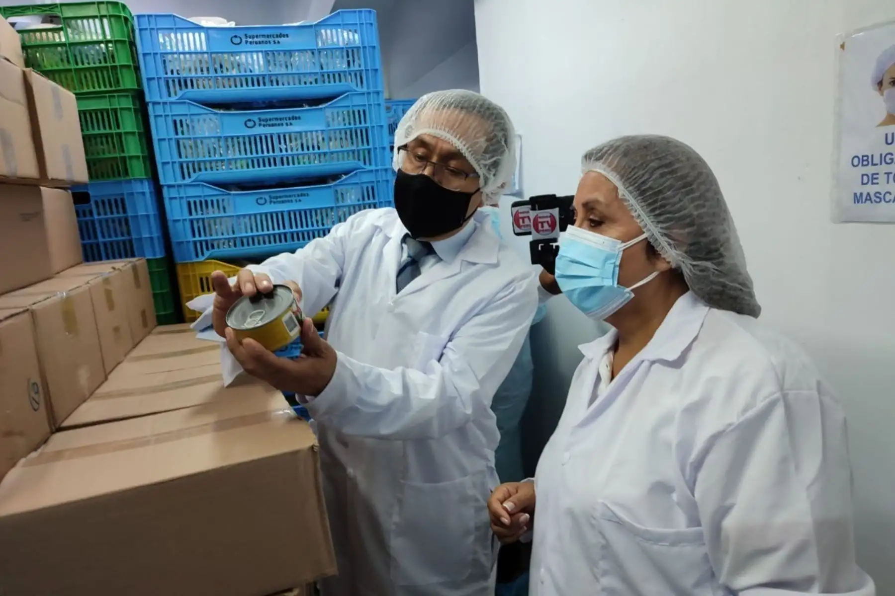 Ministra Dina Boluarte supervisa calidad de los alimentos que distribuye Qali Warma. Foto: ANDINA/Difusión.