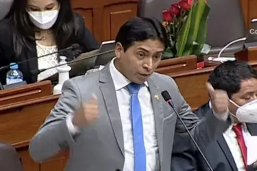 Congresista Freddy Díaz. Captura TV