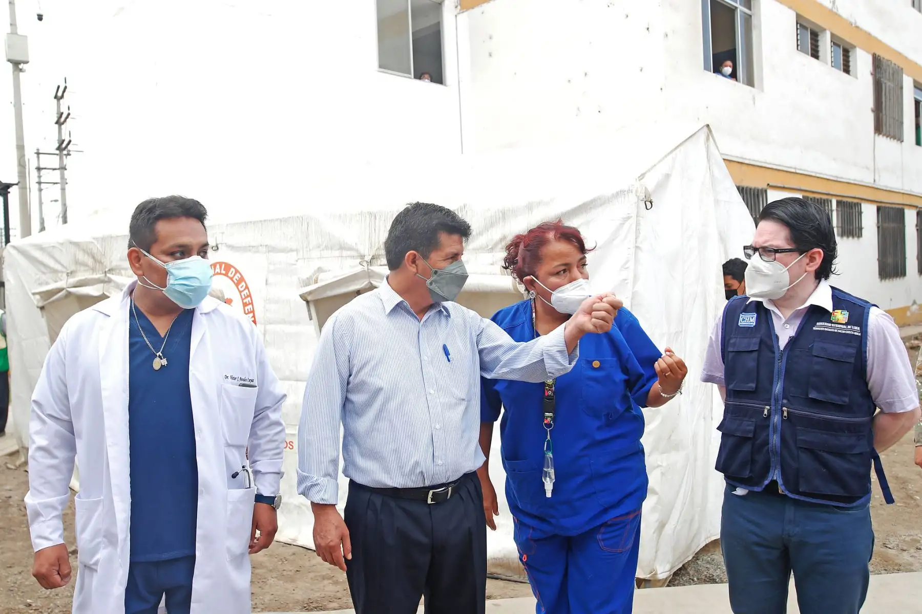 Presidente  Pedro Castillo, realiza visita inopinada al centro de salud de Mala, en la provincia de Cañete.
Foto: ANDINA/Prensa Presidencia