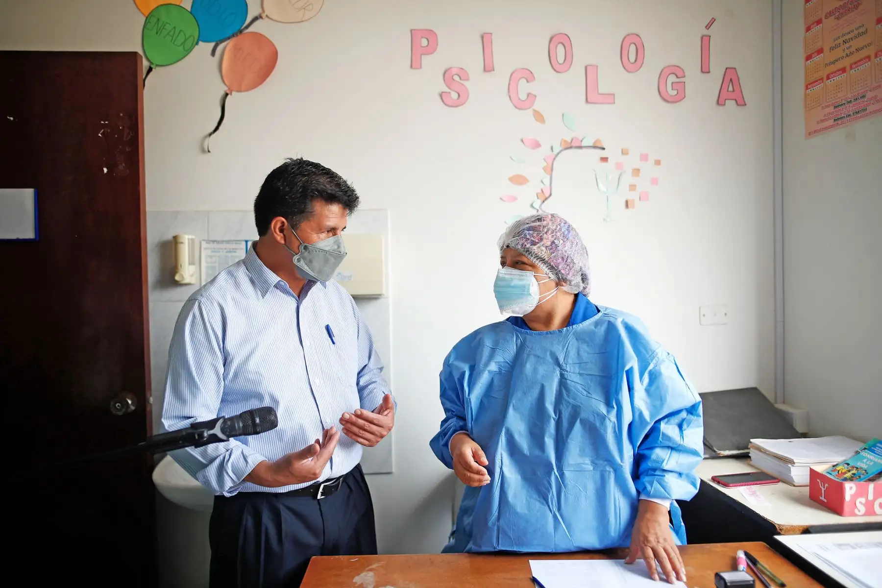 Presidente  Pedro Castillo, realiza visita inopinada al centro de salud de Mala, en la provincia de Cañete.
Foto: ANDINA/Prensa Presidencia