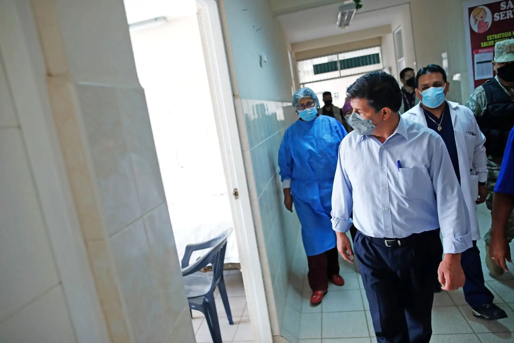 Presidente de la República, Pedro Castillo, realiza visita inopinada al centro de salud de Mala, en la provincia de Cañete.
Foto: ANDINA/Prensa Presidencia