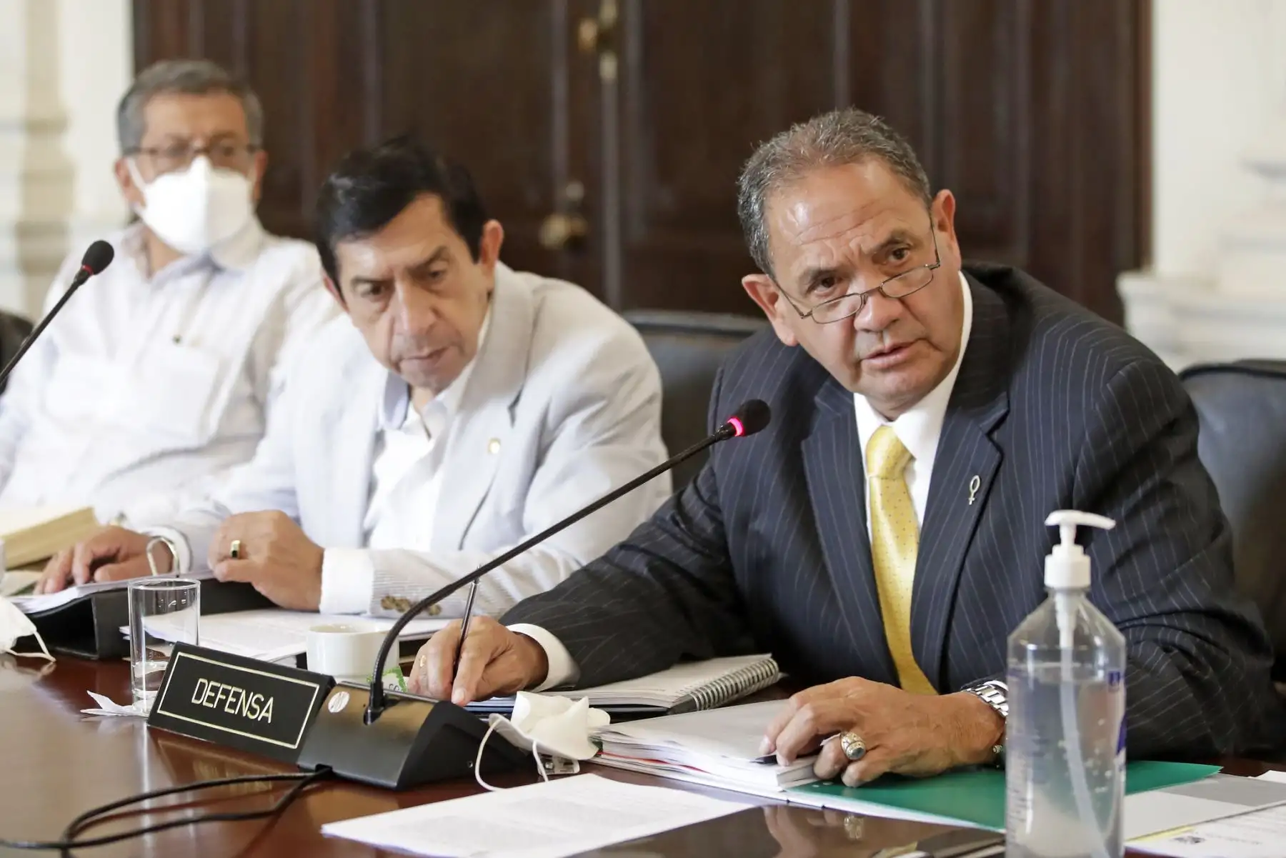 El presidente Pedro Castillo lidera sesión del Consejo de Ministros en Palacio de Gobierno. Foto: ANDINA/Prensa Presidencia