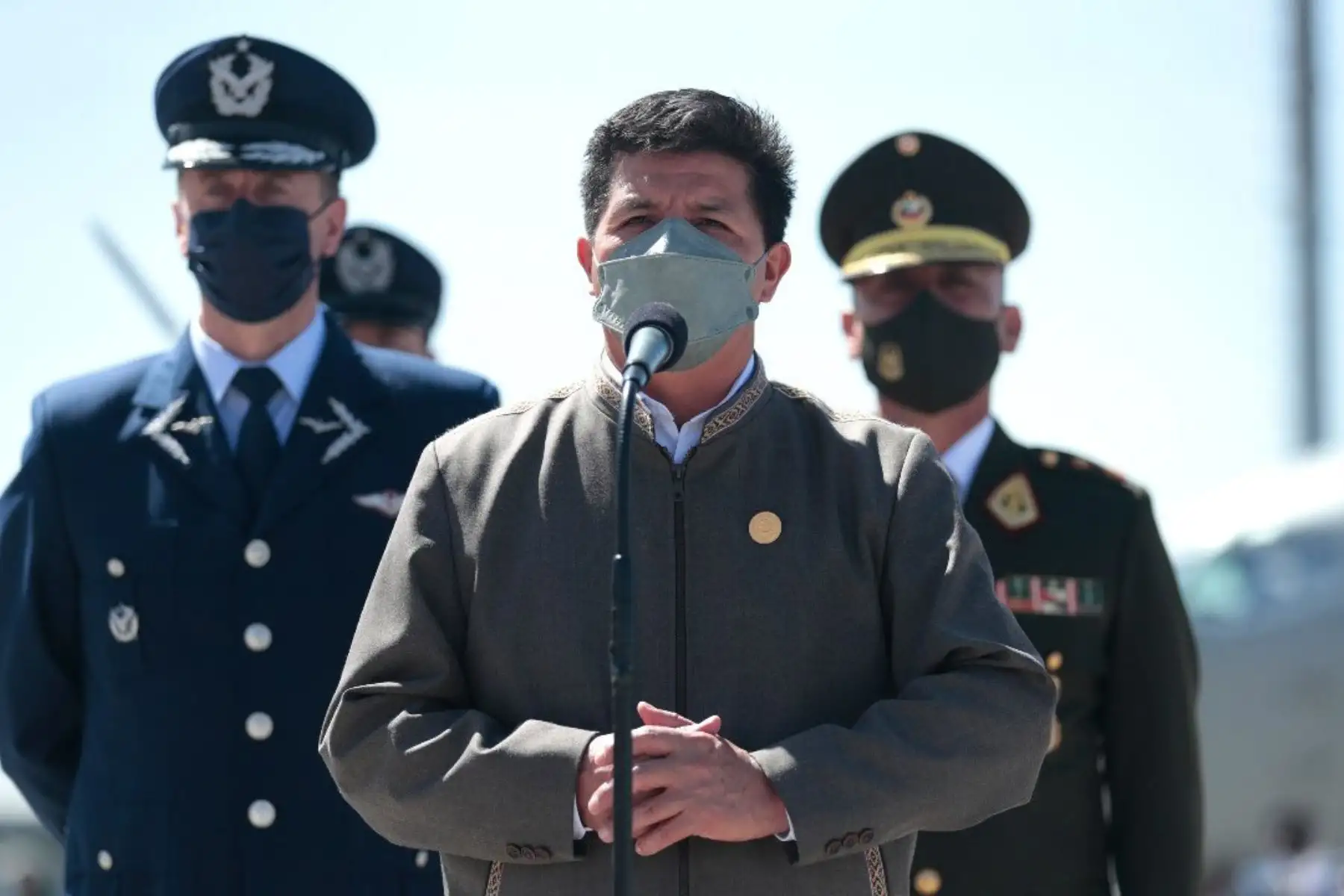El presidente Pedro Castillo, llega a Chile para participar en la ceremonia de transmisión del mando presidencial. Foto: ANDINA/ Prensa Presidencia