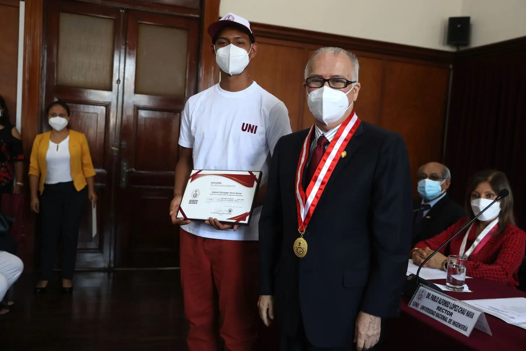 La Universidad Nacional de Ingeniería, realizó con mucho éxito su Concurso de Admisión 2022-1 de manera presencial luego de dos años de pandemia por la covid-19. En la imagen, segundo puesto Gabriel Giuseppe Torres Serna de 16 años natural de Lima.
Foto: ANDINA/ Vidal Tarqui