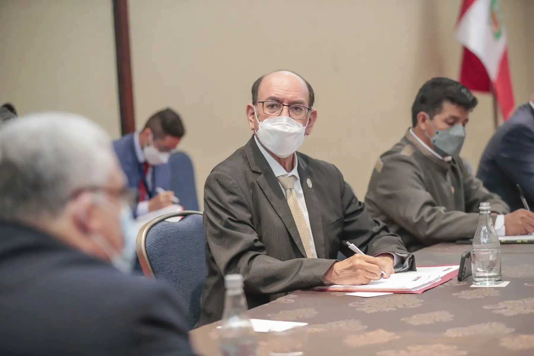 En el marco de su visita oficial a Santiago de Chile, el Presidente de la República, Pedro Castillo, sostuvo un encuentro con la comunidad peruana residente en ese país. Foto: ANDINA/Presidencia Perú