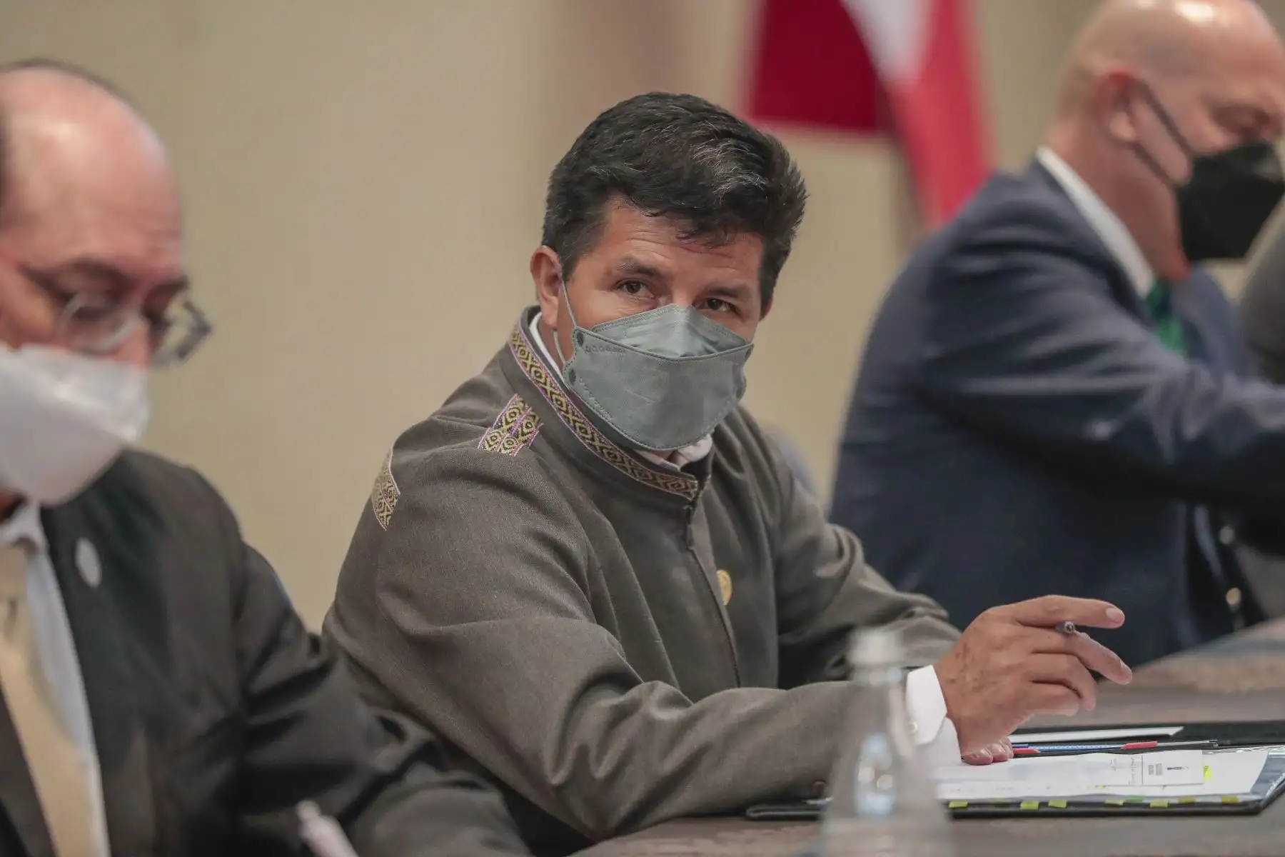 En el marco de su visita oficial a Santiago de Chile, el Presidente de la República, Pedro Castillo, sostuvo un encuentro con la comunidad peruana residente en ese país. Foto: ANDINA/Presidencia Perú