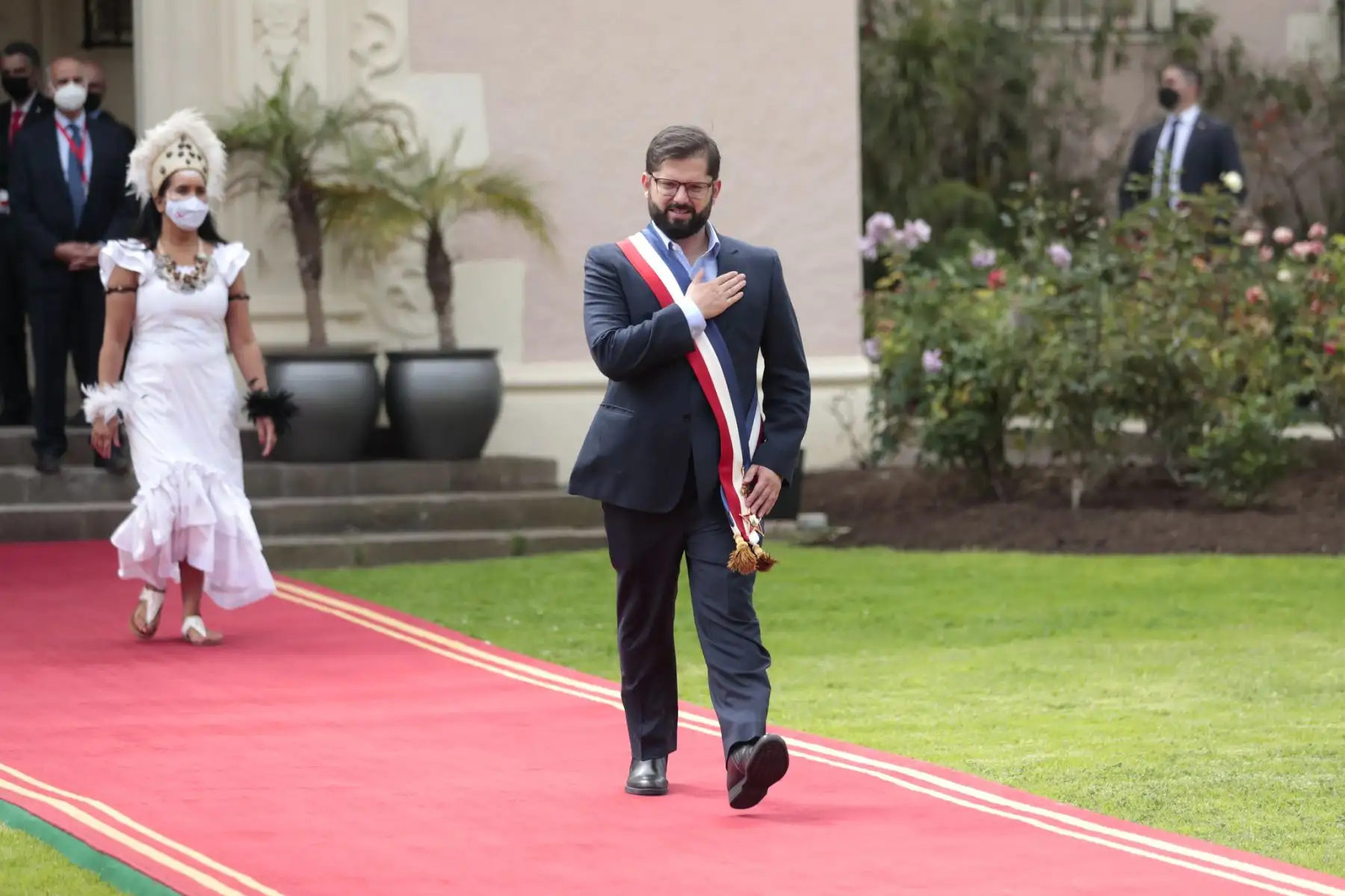 El presidente Pedro Castillo, participó en la ceremonia de toma de mando del presidente de Chile, Gabriel Boric.
Foto: ANDINA/Prensa Presidencia