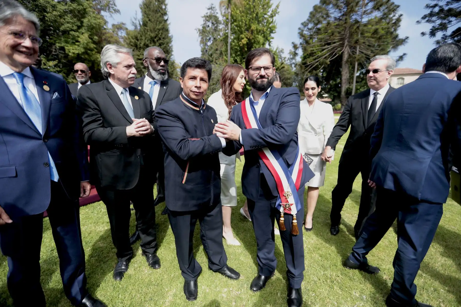 El presidente Pedro Castillo, participó en la ceremonia de toma de mando del presidente de Chile, Gabriel Boric.
Foto: ANDINA/Prensa Presidencia