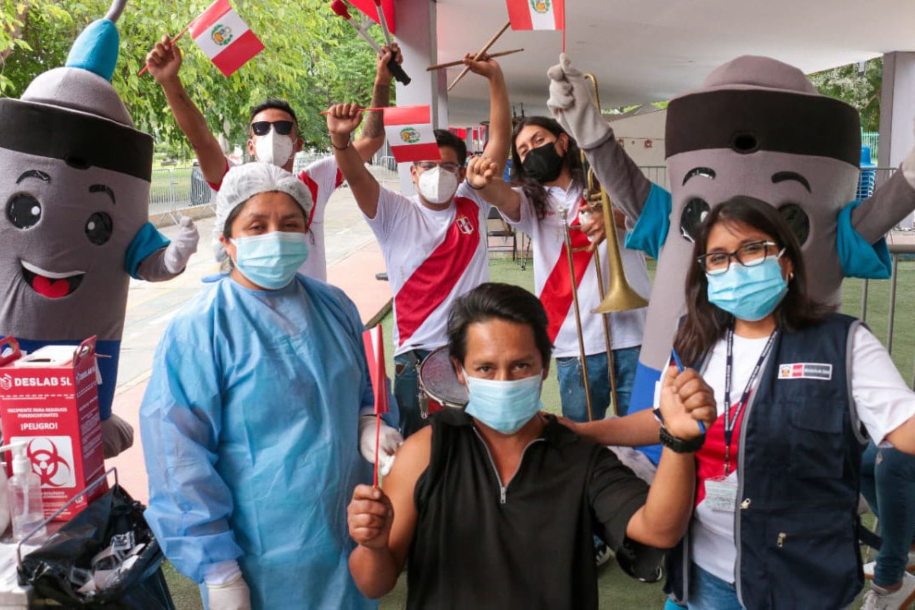 Campaña "Alentar es proteger" del Ministerio de Salud para impulsar la vacunación. Foto: ANDINA/difusión.