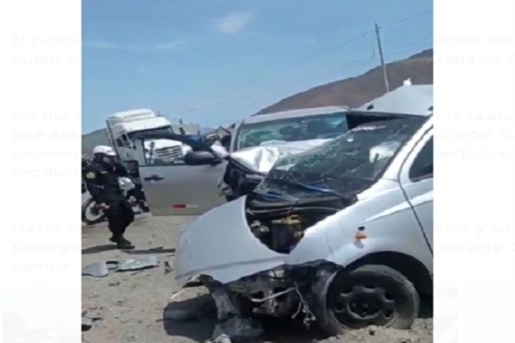 El policía fallecido ha sido identificado como Edinsom Abraham Ferrer de la Cruz (22), quien se desempeñaba como efectivo en la Comisaría de Coishco.