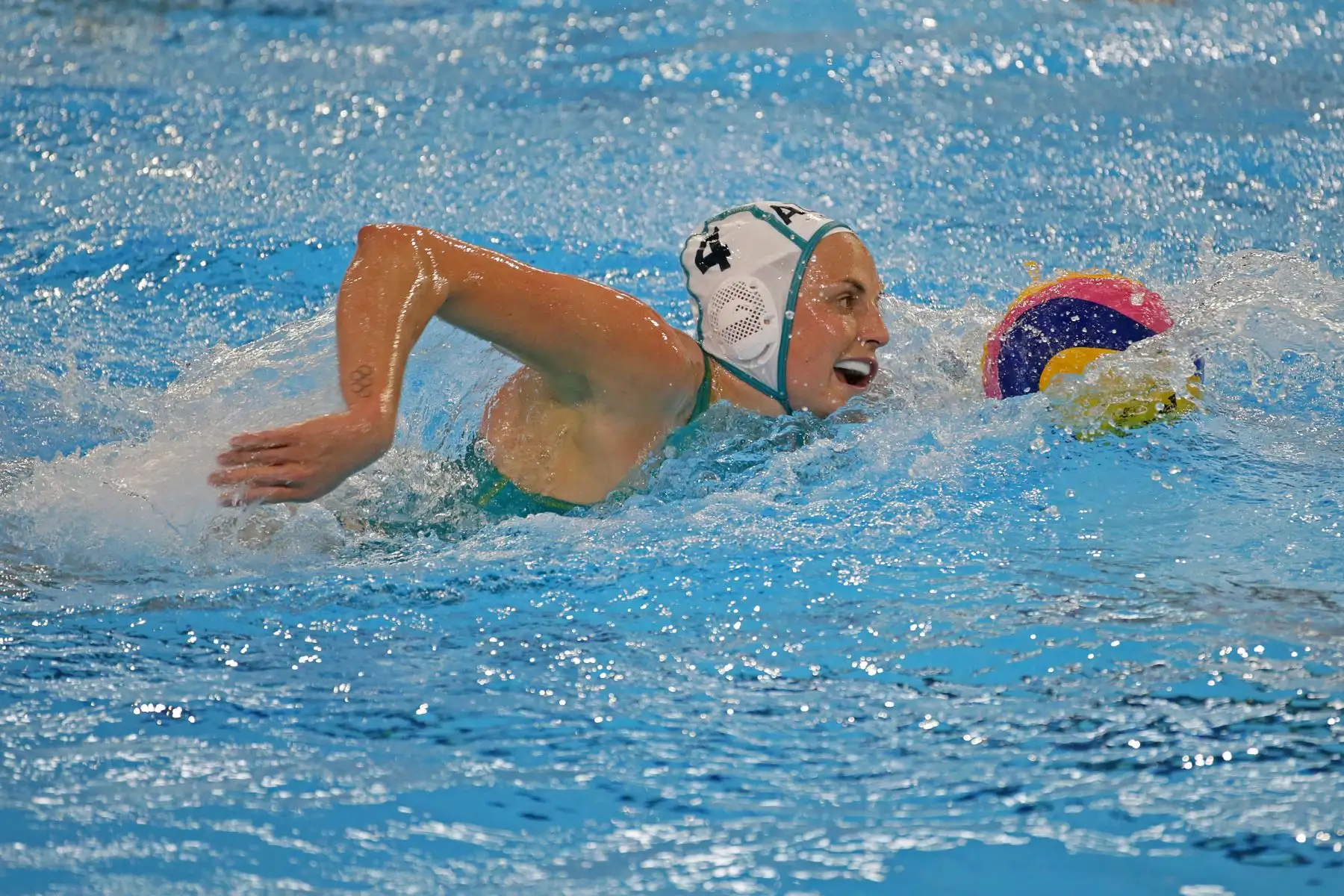 Final de la Liga Mundial de Waterpolo entre en el Centro Acuático de la Videna. Australia es campeón en mujeres. Foto: Legado