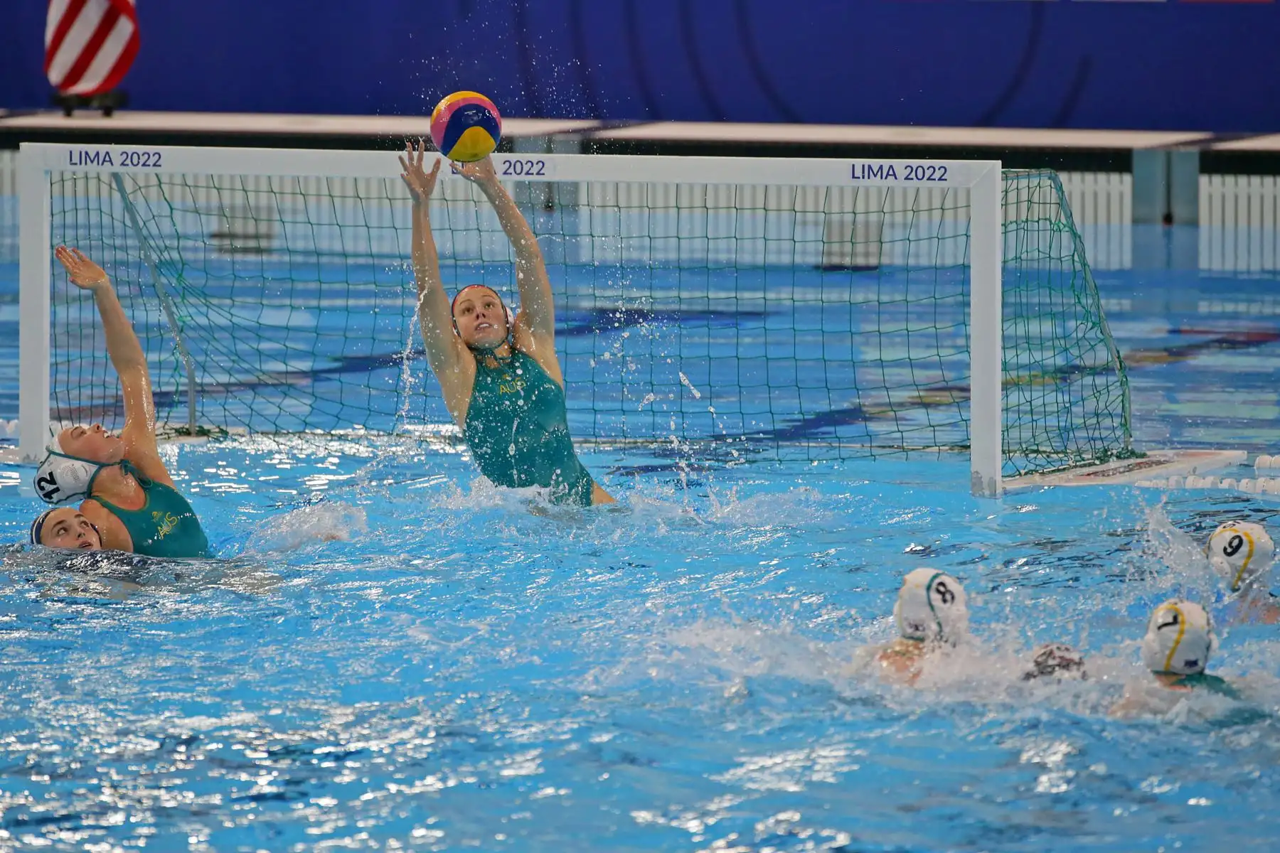 Final de la Liga Mundial de Waterpolo entre en el Centro Acuático de la Videna. Australia es campeón en mujeres. Foto: Legado