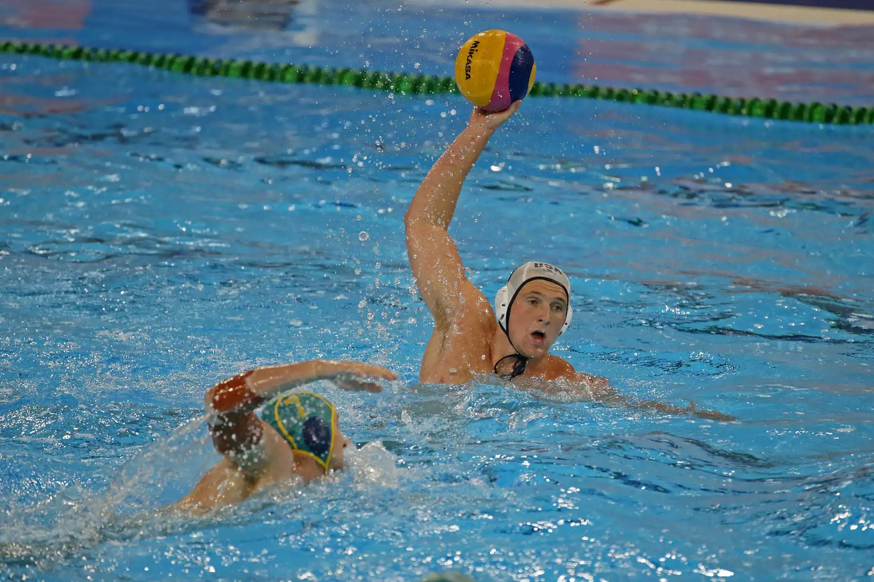 Final de la Liga Mundial de Waterpolo entre en el Centro Acuático de la Videna. Australia es campeón en mujeres. Foto: Legado