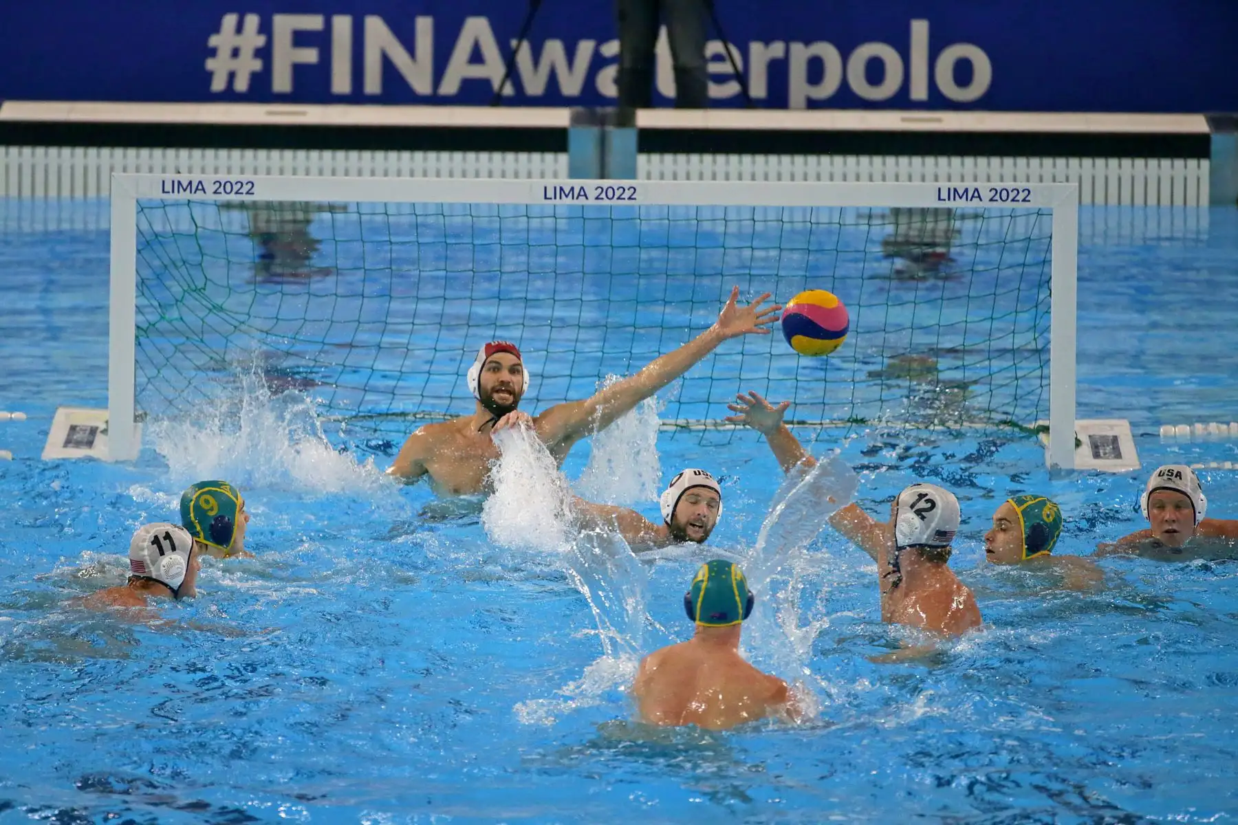 Final de la Liga Mundial de Waterpolo entre en el Centro Acuático de la Videna. Australia es campeón en mujeres. Foto: Legado