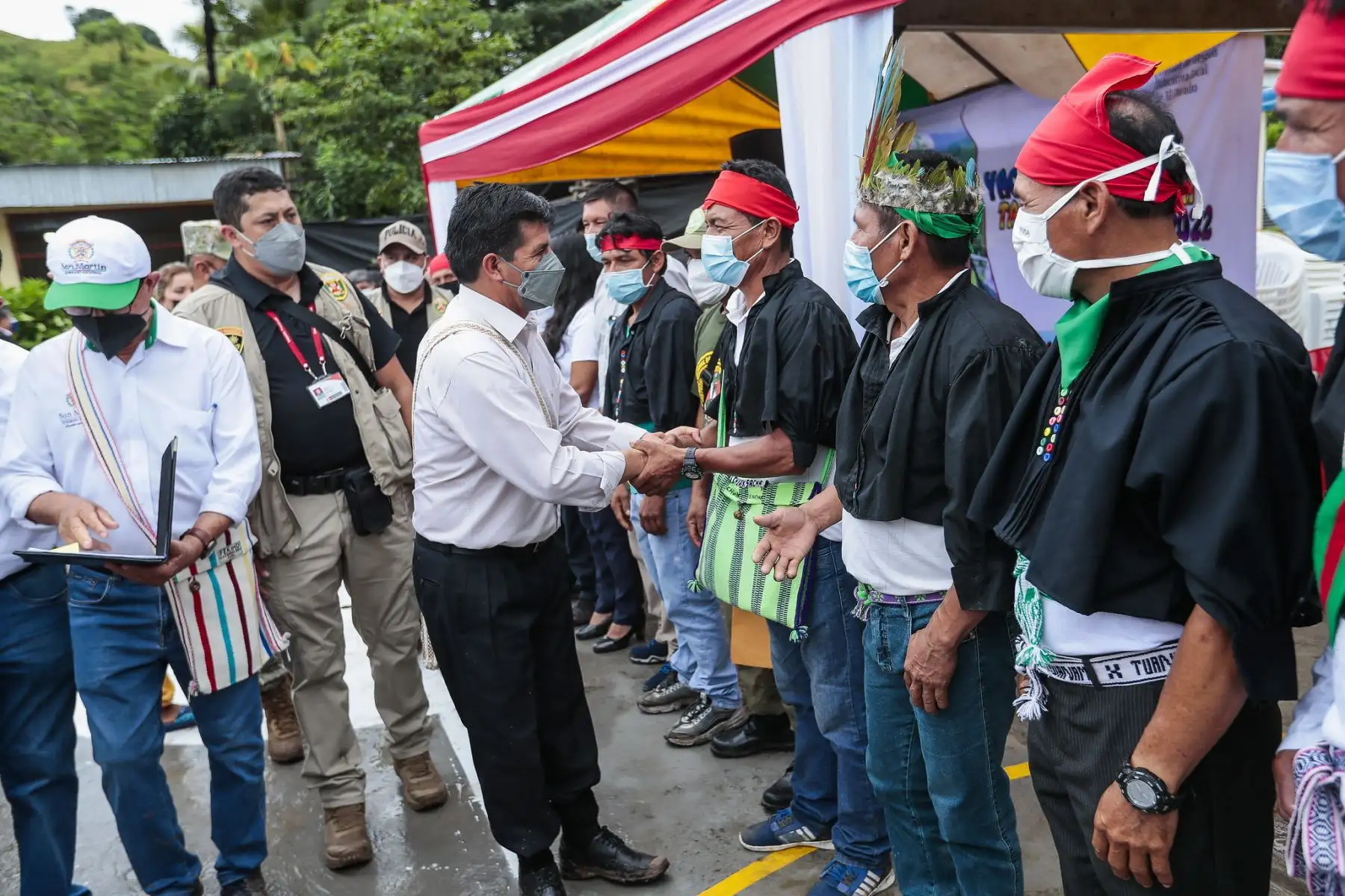 El presidente de la República, Pedro Castillo, sostuvo reunión con la población de la comunidad nativa de Nauta.
Foto: ANDINA/Prensa Presidencia