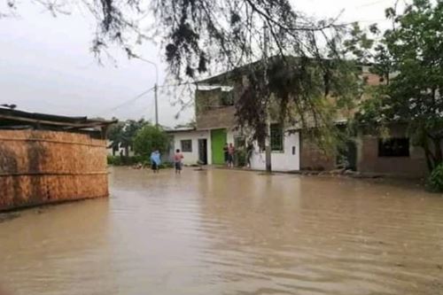 Inundación provocada por lluvias en Piura, ANDINA/Difusión