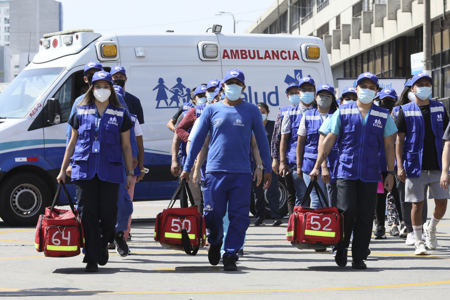 La brigada del Hospital Perú cuenta con especialistas preparados en la atención de situaciones de emergencia y desastres naturales. Foto: ANDINA/Difusión