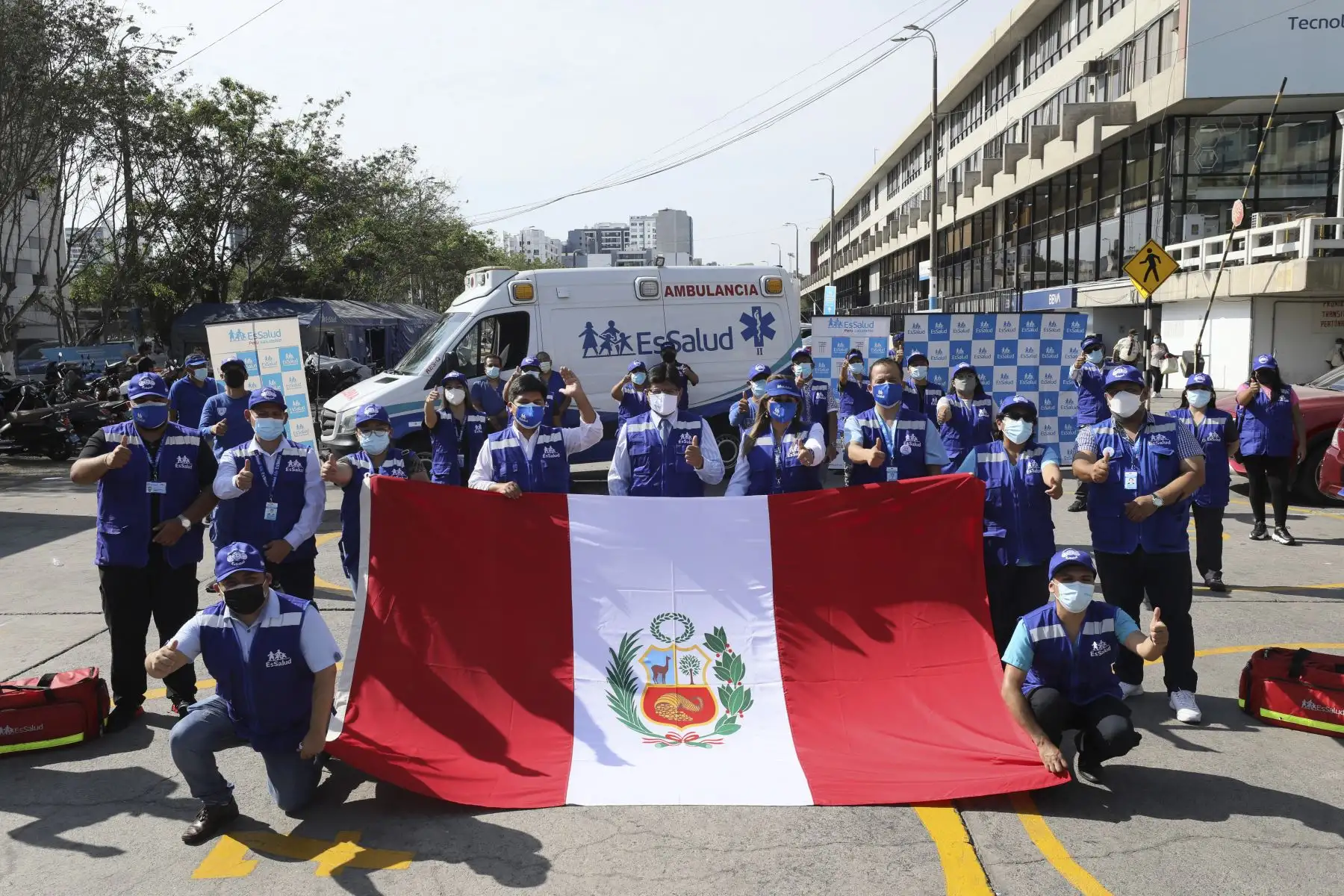 La brigada del Hospital Perú cuenta con especialistas preparados en la atención de situaciones de emergencia y desastres naturales. Foto: ANDINA/Difusión