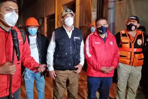 El ministro de Defensa, José Gavidia, realizó un balance de las acciones de rescate tras registrarse un deslizamiento en la provincia de Pataz, región La Libertad.
