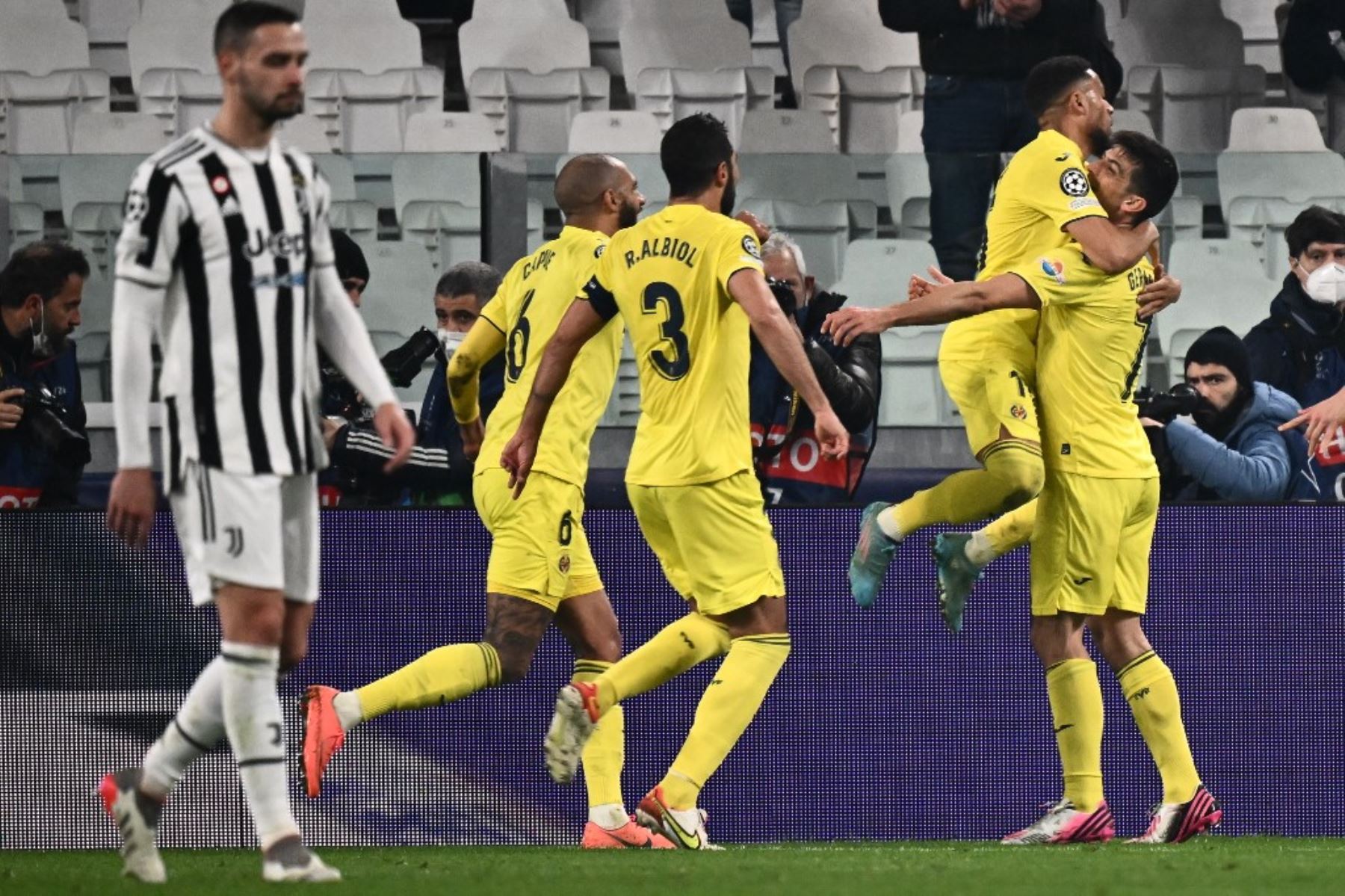 El Villarreal de España hace historia al acceder a los cuartos d e final de la Liga de Campeones al ganar a la Juventus en Turín