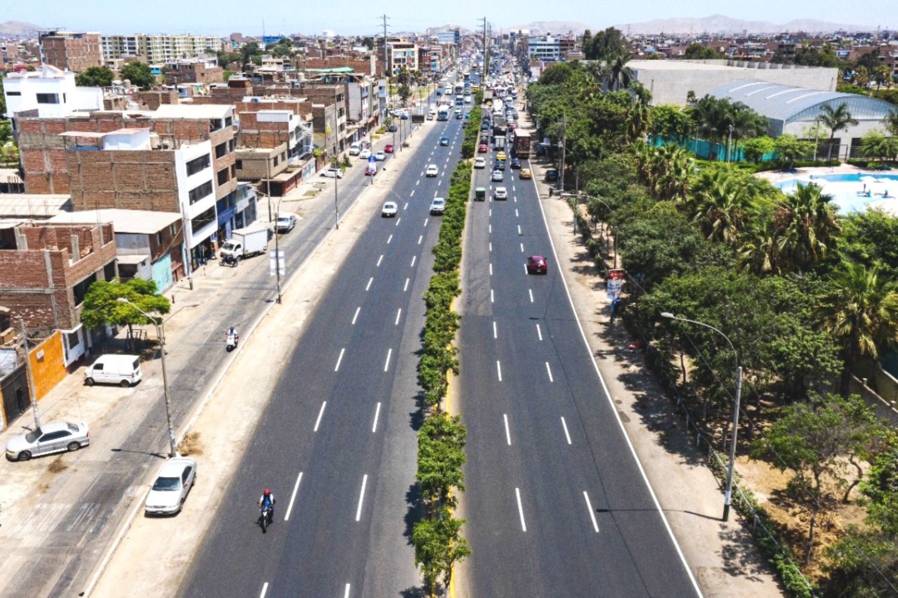 Municipalidad Metropolitana de Lima concluyó mantenimiento de pistas en la avenida Naranjal. Foto: ANDINA/difusión.