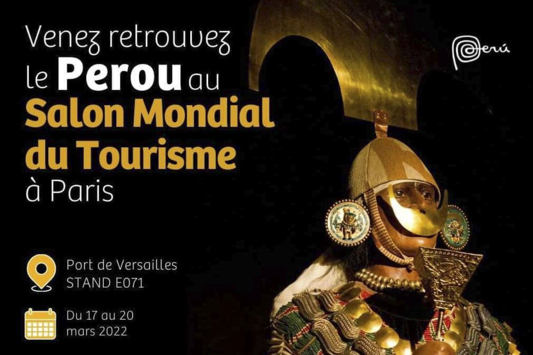 La exposición del Señor de Sipán en el Salón Mundial del Turismo en París permitirá reconectar con el público europeo. Foto: ANDINA/Difusión