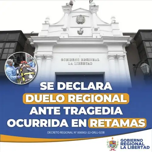 El gobierno regional de La Libertad exhorta a las instituciones públicas a izar la Bandera a media asta el jueves 17 y el viernes 18 de marzo.  Foto: ANDINA/Difusión